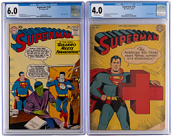 1945-1961 DC Superman Comics (2) - Both CGC Graded with #34 4.0 & #143 6.0
