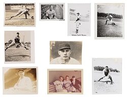Extraordinary 1920s-1940s Original Snapshots & Small Photos (450) with Hall of Famers (34) Including Honus Wagner (2)