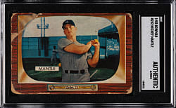 1955 Bowman #202 Mickey Mantle SGC Authentic-Altered