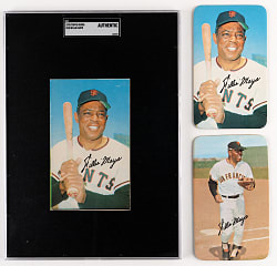 1970 & 1971 Topps Super Willie Mays Trio with SGC Authentic 1970 Topps Super Square Corner Proof