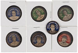 1909-1912 PX7 Sweet Caporal Domino Discs Collection (26) with (7) Hall of Famers Including Christy Mathewson & Cy Young