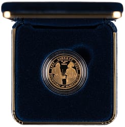 2007 Jamestown 400th Anniversary Commemorative $5 Gold Proof Coin in Presentation Case