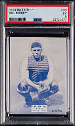 1934 R318 Batter-Up #30 Bill Dickey PSA EX 5