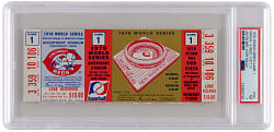 1970 World Series Game 1 Full Ticket - Baltimore Orioles vs. Cincinnati Reds - Pete Rose First World Series Game - PSA NM 7
