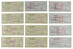 1960s-1980s Dave Robinson Signed Check Collection (100)