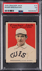 1915 Cracker Jack #17 Roger Bresnahan PSA EX 5