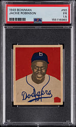 1949 Bowman #50 Jackie Robinson Rookie PSA FAIR 1.5