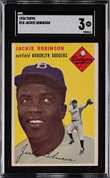 1954 Topps #10 Jackie Robinson SGC VG 3