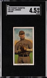 1909-1911 T206 White Border Carl Lundgren Chicago SGC VG/EX+ 4.5