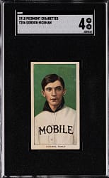 1909-1911 T206 White Border Gordon Hickman Southern Leaguer SGC VG/EX 4