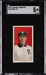 1909-1911 T206 White Border Perry Lipe Southern Leaguer SGC EX 5 - Old Mill Back