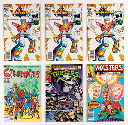 1990s Comic Book Treasure Chest Bundle (42) with (4) Voltron #1 & Masters of the Universe #1