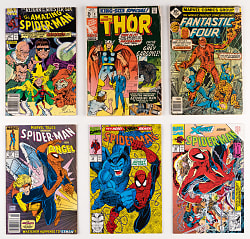 1970s-1990s Marvel Super-Hero Comics Treasure Chest Bundle (120) with Spider-Man