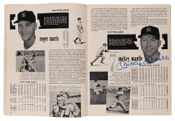 1962 New York Yankees Team-Signed Yearbook with (8) Signatures Including Mickey Mantle, Whitey Ford & Yogi Berra - Full JSA LOA