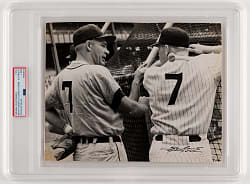 1958 Mickey Mantle & Harvey Kuenn Type I Original Photograph by Osvaldo Salas  - PSA Authentic