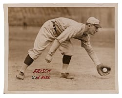 Circa 1919-1921 Frankie Frisch Type I Original News Service Photo - PSA Full LOA (Image Used For a Variety of Types)