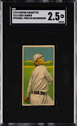 1919 T213-3 Coupon Cigarettes Chief Bender, Trees in Background SGC GOOD+ 2.5
