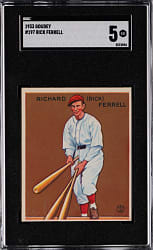 1933 Goudey #197 Rick Ferrell SGC EX 5