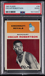 1961-1962 Fleer Basketball #36 Oscar Robertson Rookie PSA GOOD 2