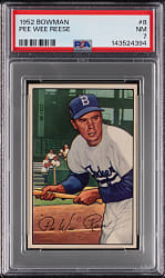 1952 Bowman #8 Pee Wee Reese PSA NM 7