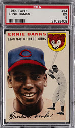 1954 Topps #94 Ernie Banks Rookie PSA EX 5