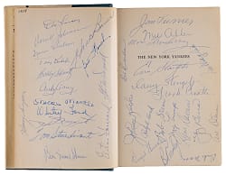 1958 World Champion New York Yankees Team-Signed Book with (34) Signatures Including Mantle, Maas, Stengel & Howard - JSA LOA