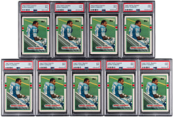 1989 Topps Traded Football #83T Barry Sanders Rookie PSA MINT 9 Collection (9)