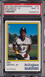 1987 Bellingham Mariners Team Issue #15 Ken Griffey Jr. PSA MINT 9