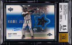 2001 Upper Deck Signed Game Jersey Barry Bonds BGS NM-MT+ 8.5/Auto 10