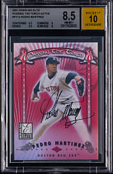 2001 Donruss Elite Passing The Torch Autos #PT12 Pedro Martinez BGS NM-MT+ 8.5/Auto 10