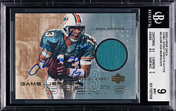 2000 Upper Deck Football Game Jersey Greats Autographs Dan Marino BGS MINT 9