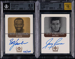 1999 Upper Deck Century Legends Basketball Epic Signatures BGS Graded Pair with Bob Lanier & Jerry Lucas