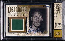 2001-2002 Upper Deck Legends Basketball Jersey Autographs Bill Russell #/50 BGS GEM MINT 9.5/Auto 10