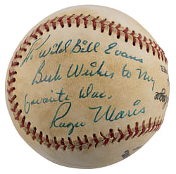 Roger Maris Single-Signed Baseball - Full JSA LOA