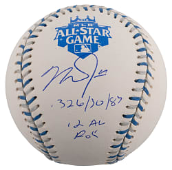 Mike Trout Signed 2012 All-Star Baseball Numbered "1/12" with Multiple Inscriptions - MLB Hologram Sticker