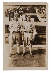 1917 Eddie Collins and Pants Rowland Type I Bain News Service Original Photo - PSA