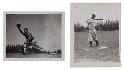 Circa 1970s Lou Gehrig Type II Photo Pair - PSA