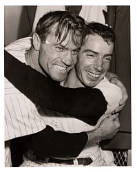 1951 Joe DiMaggio and Hank Bauer Type I Original News Service Photo - PSA