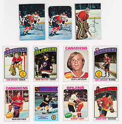 1975-1976 to 1977-1978 Topps Hockey Complete Sets (4)