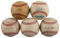 1965-1984 Midwest Team-Signed Baseball Collection (5) with 1968 Detroit Tigers