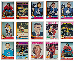 1974-1975 & 1975-1976 Topps Hockey Complete/Near Set Trio