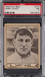 1940 Play Ball #173 Nap "Larry" Lajoie PSA NM 7