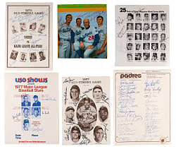 Autographed Flats Balance of Collection (29) with (150+) Signatures Including (18) Hall of Famers