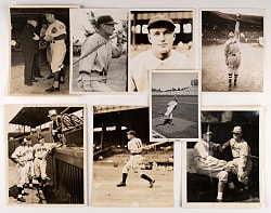 1930s Type I Hall of Famer Photos (16) with Collins, Maranville, Goslin and Dean