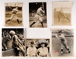 1900s-1920s Type I Photos (6) with Gleason, Landis and Rixey