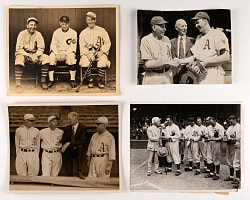 1920s-1940s Philadelphia Athletics Type I Photos (9) with Mack, Collins and Gleason