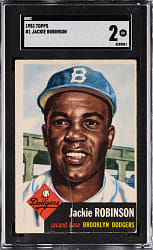 1953 Topps #1 Jackie Robinson SGC GOOD 2