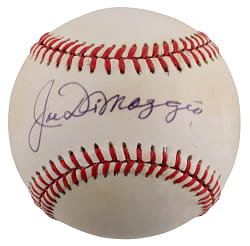 Joe DiMaggio Single-Signed OAL/Brown Baseball with Full Beckett LOA
