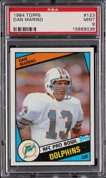 1984 Topps Football #123 Dan Marino Rookie PSA MINT 9