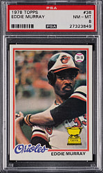 1978 Topps #26 Eddie Murray Rookie PSA NM-MT 8